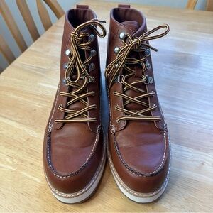 Old Navy Men’s Size 8 Faux Leather Brown Hiker Boot NWOT